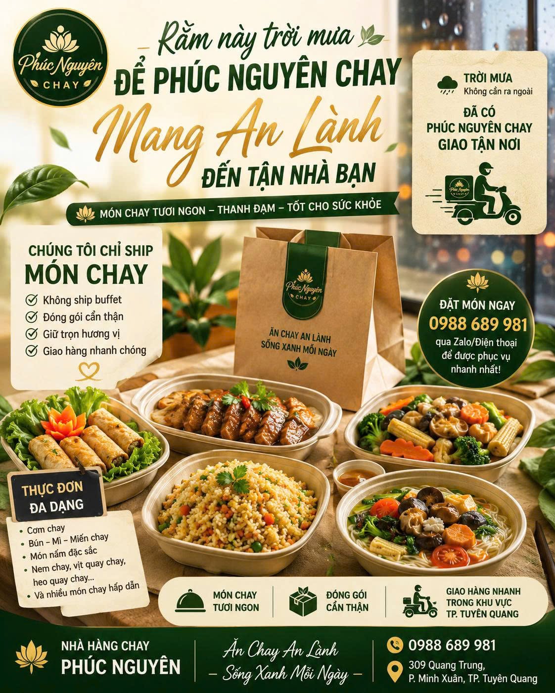 Chương trình Ship Món Chay Tận Nơi